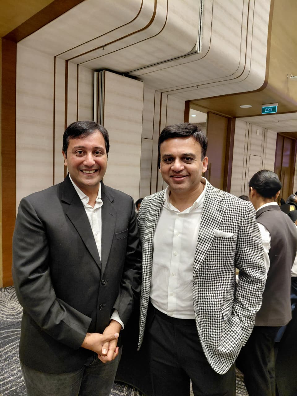 Limbesh Aal with Chitrak Shah, Founder of Shivalik Group